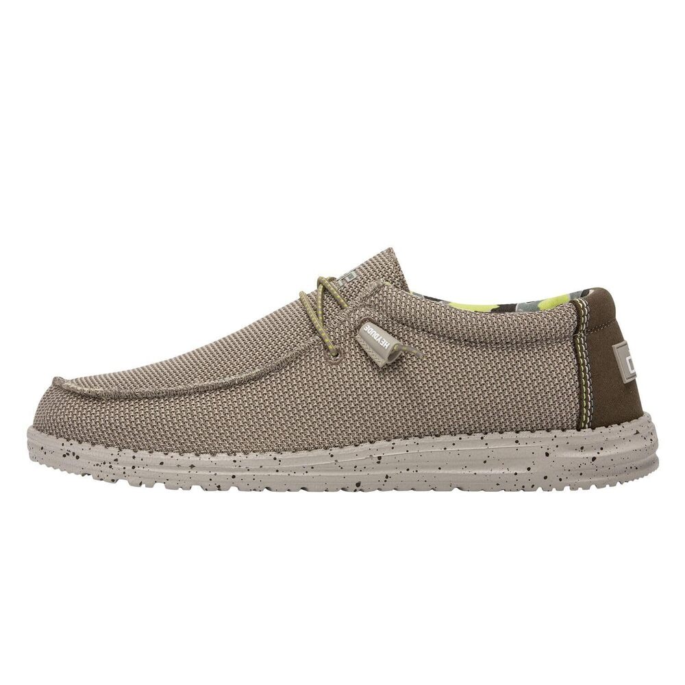 HEYDUDE MEN'S WALLY SOX CAMEL SIZE 12 | MENS SHOES | MEN'S LACE UP LOAFERS | CO